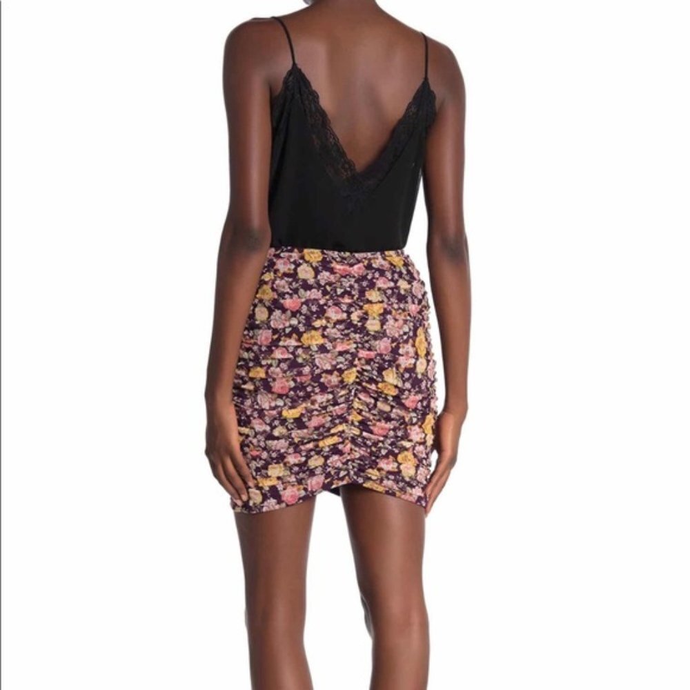 Free Press Mesh Ruched Skirt - Picture 3 of 6